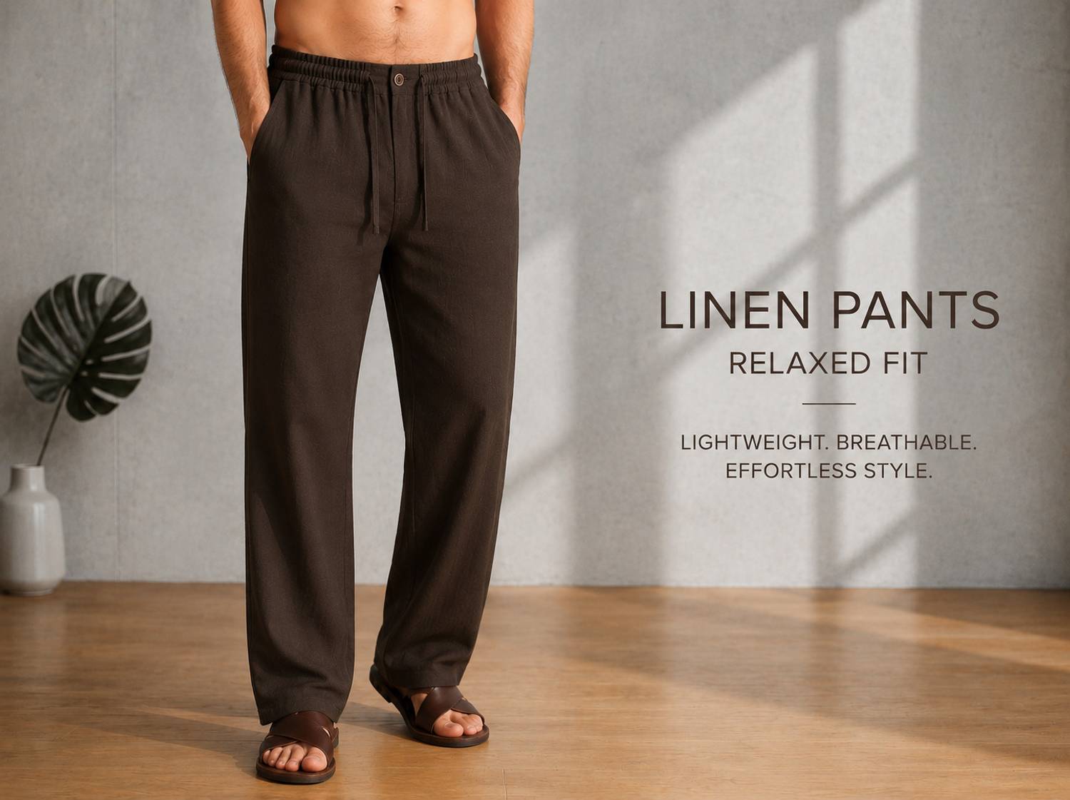METRONAUT Relaxed Men Brown Trousers - Image 1
