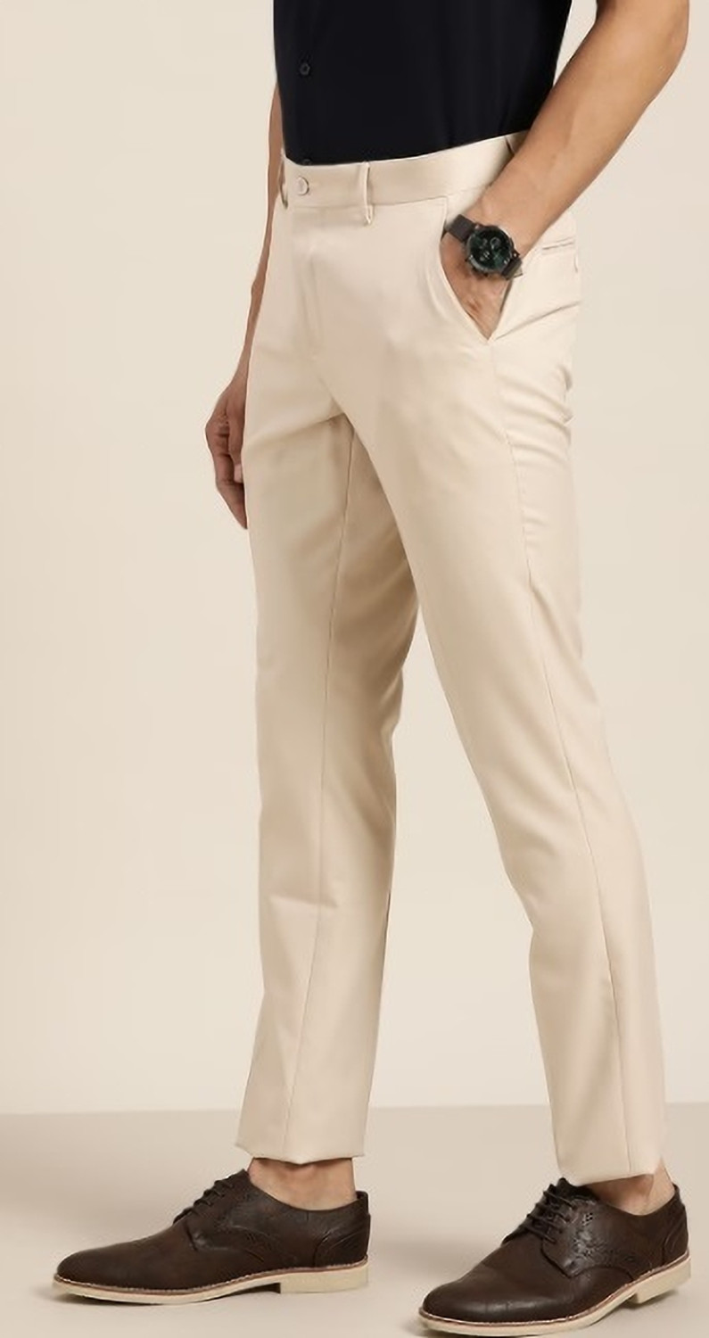 Image of PESADO Regular Fit Men Multicolor Trousers