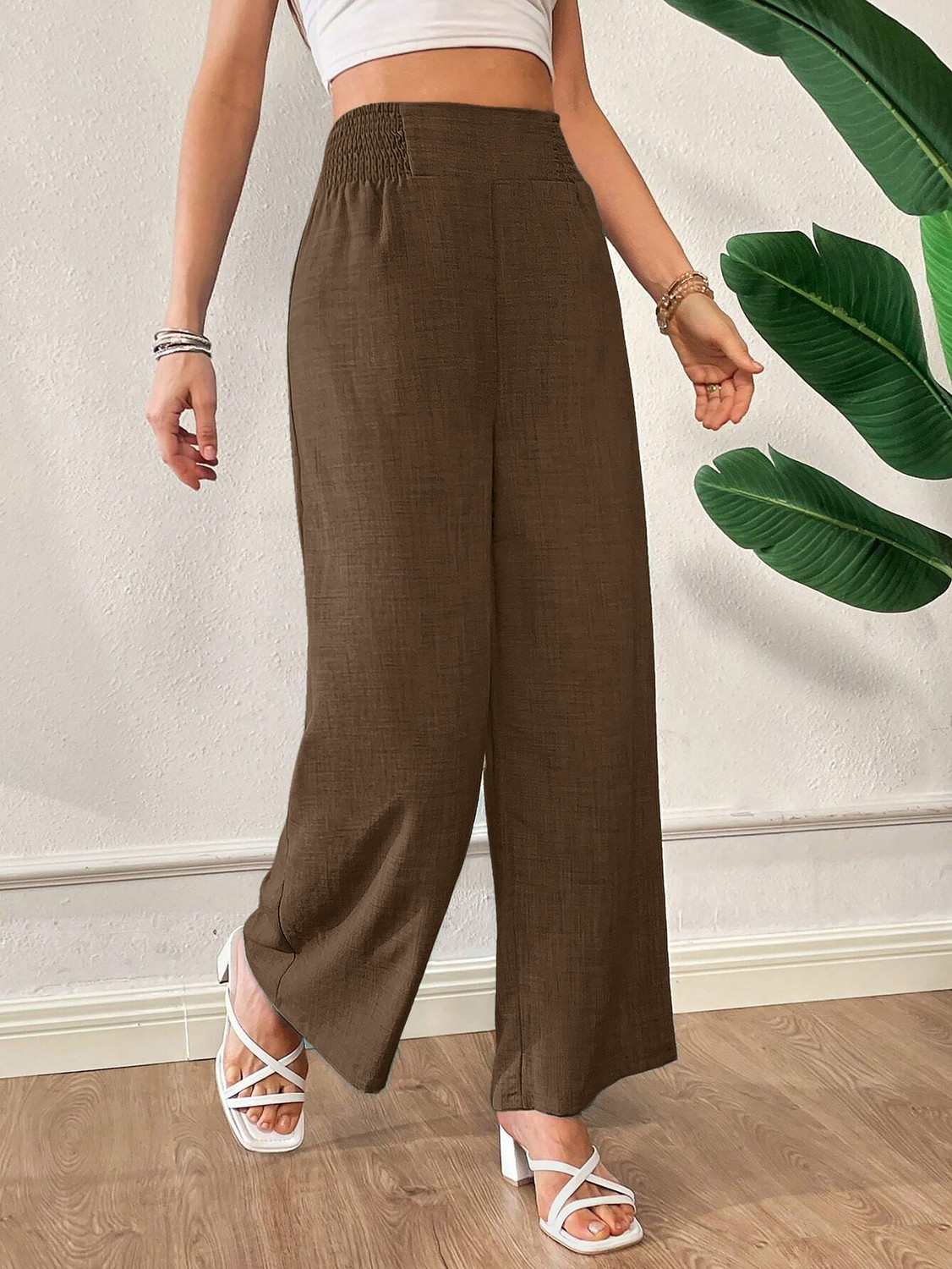 Image of METRONAUT Loose Fit Women Brown Trousers