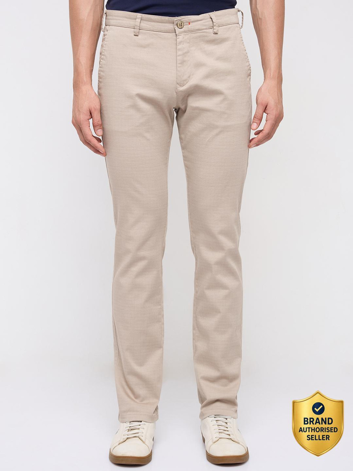 Image of KILLER Slim Fit Men Grey Trousers