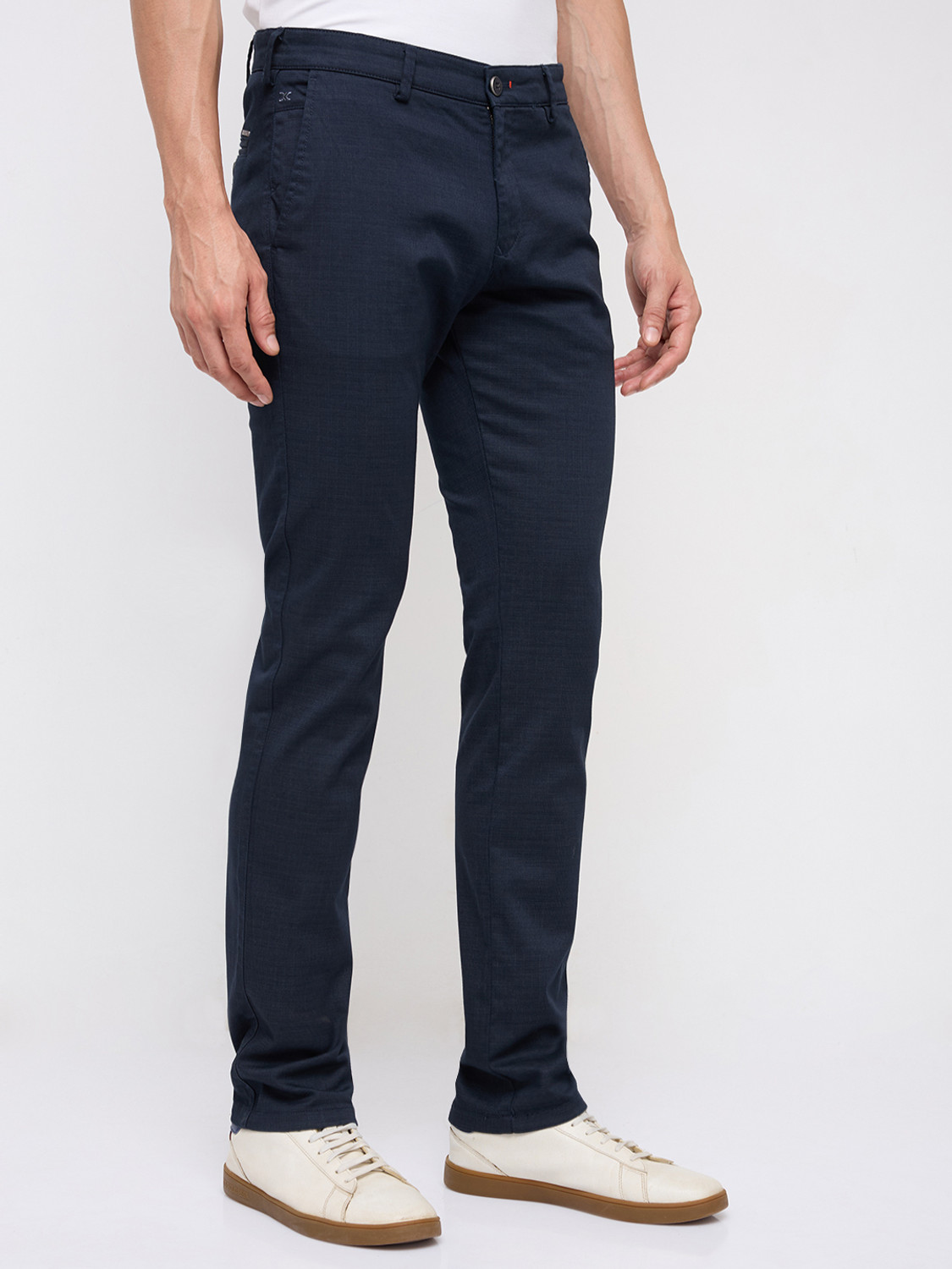 Image of KILLER Slim Fit Men Dark Blue Trousers