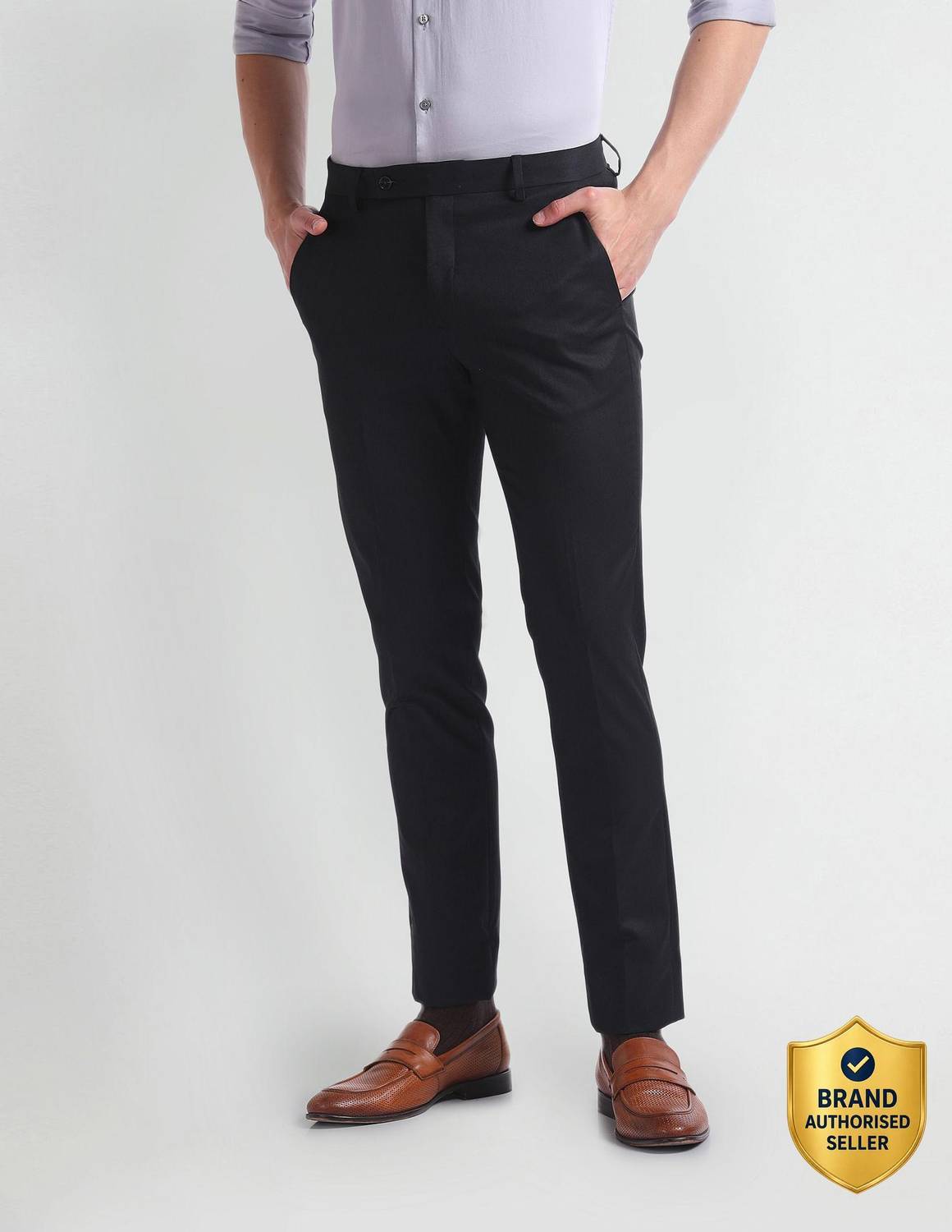 ARROW Tapered Men Blue Trousers