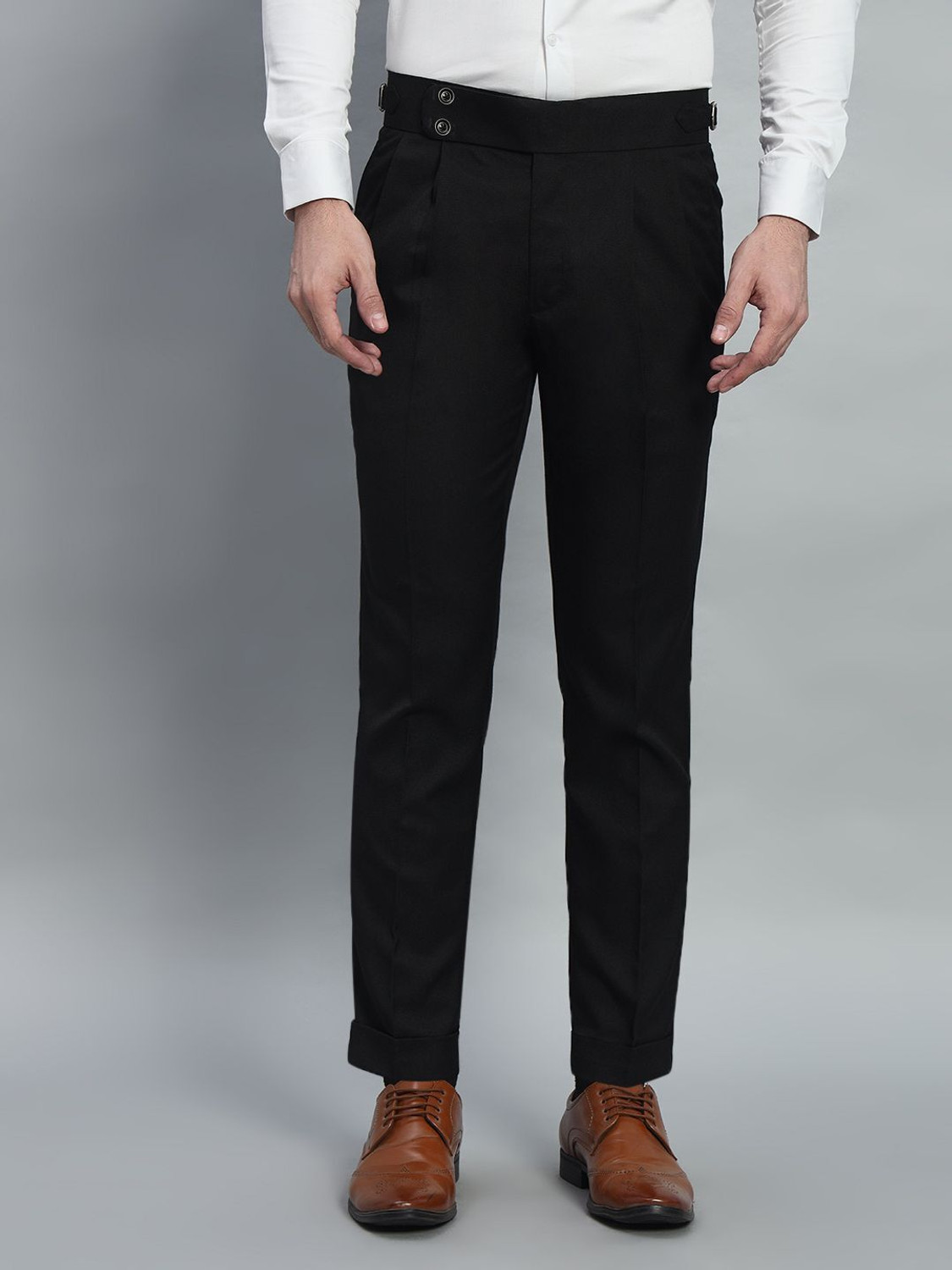Image of VIVA TRENDZ Regular Fit Men Black Trousers