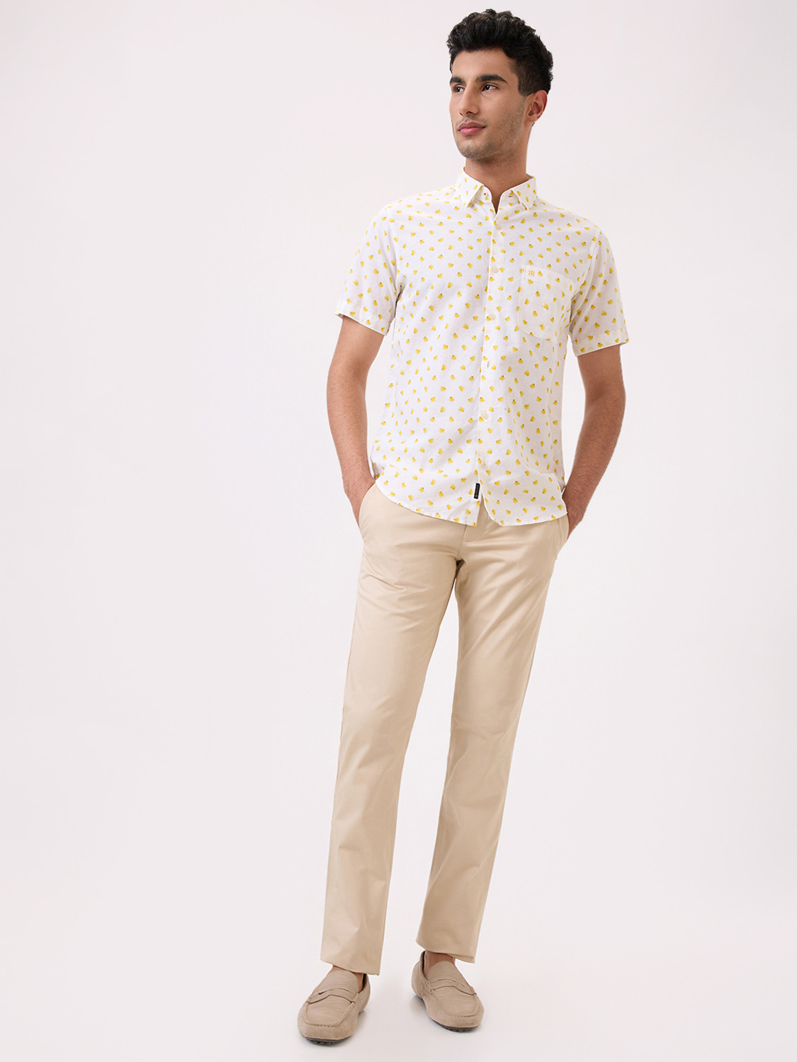 Image of PARX Tapered Men Brown Trousers