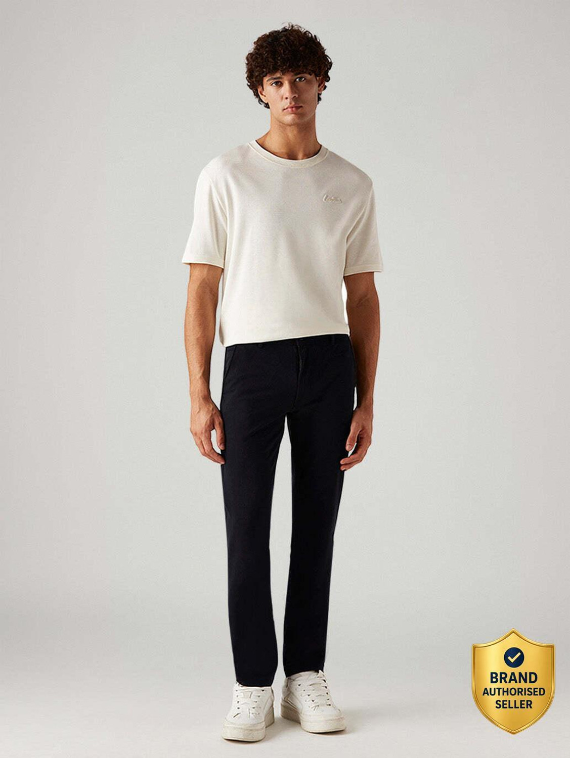 Image of LEVI'S Slim Fit Men Black Trousers