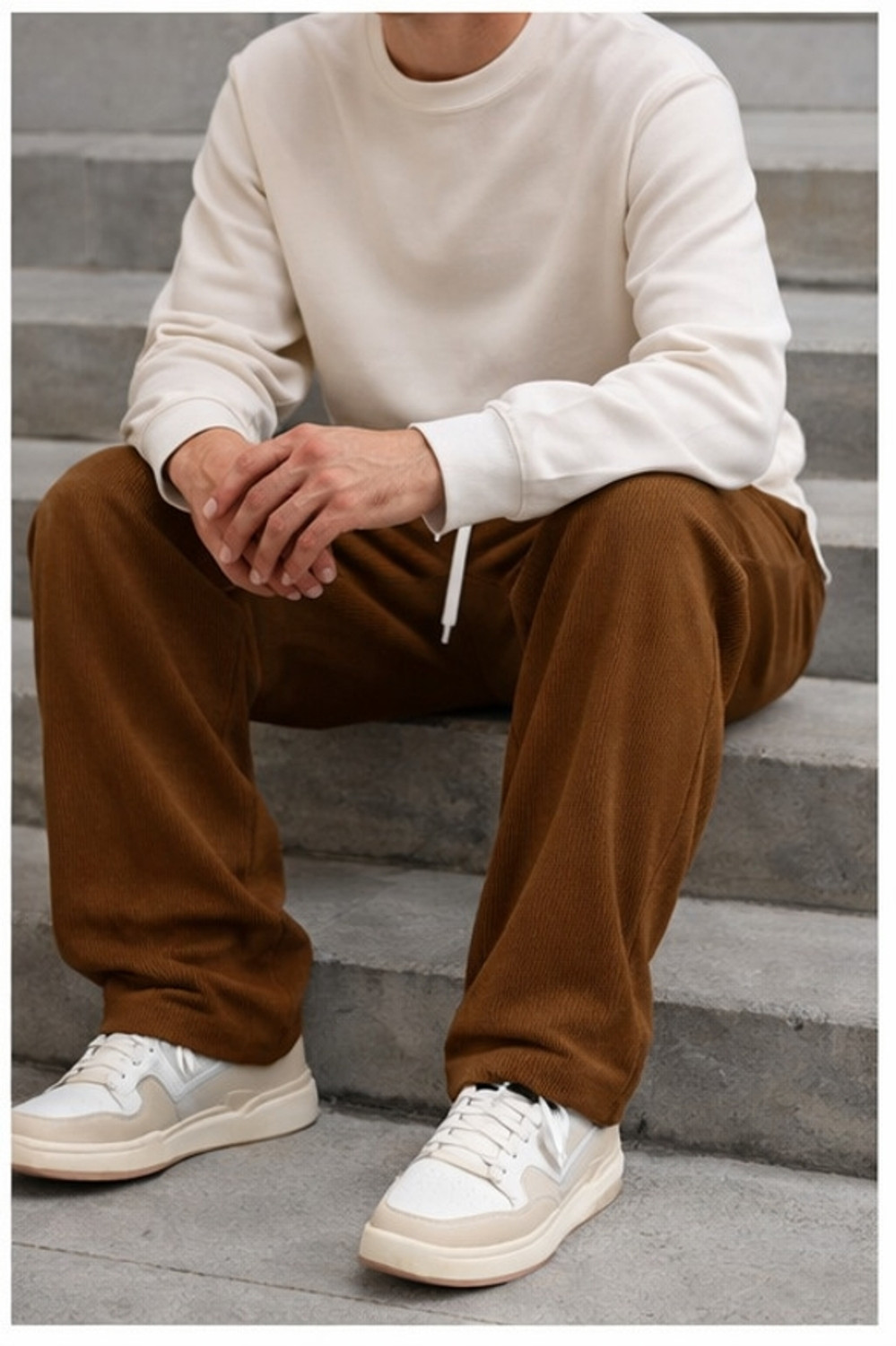 Image of METRONAUT Relaxed Men Brown Trousers