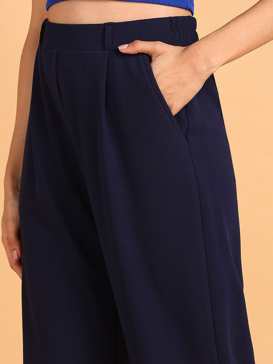 Image of Roadster Regular Fit Women Blue Trousers