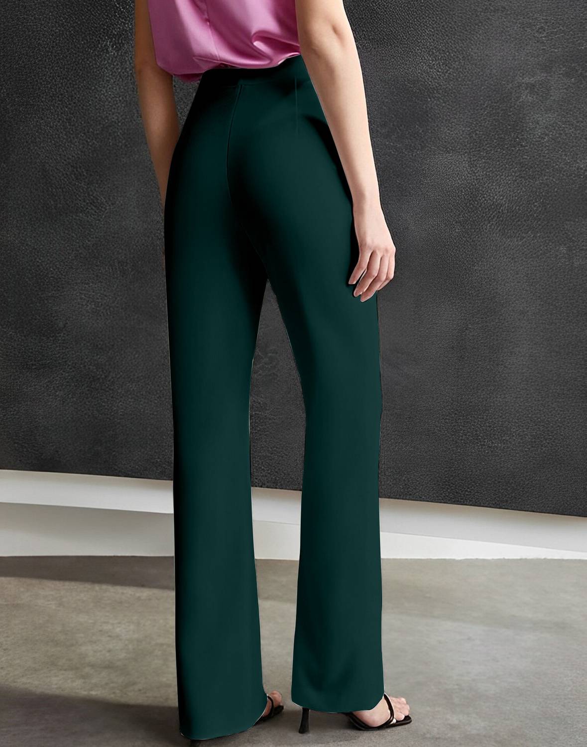 Levony Regular Fit Women Dark Green Trousers - Buy Levony Regular Fit Women  Dark Green Trousers Online at Best Prices in India | Flipkart.com