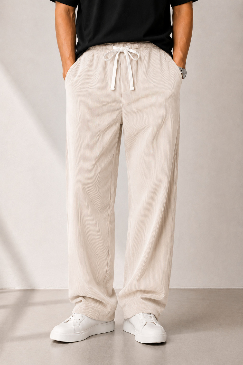 Image of METRONAUT Relaxed Men Multicolor Trousers