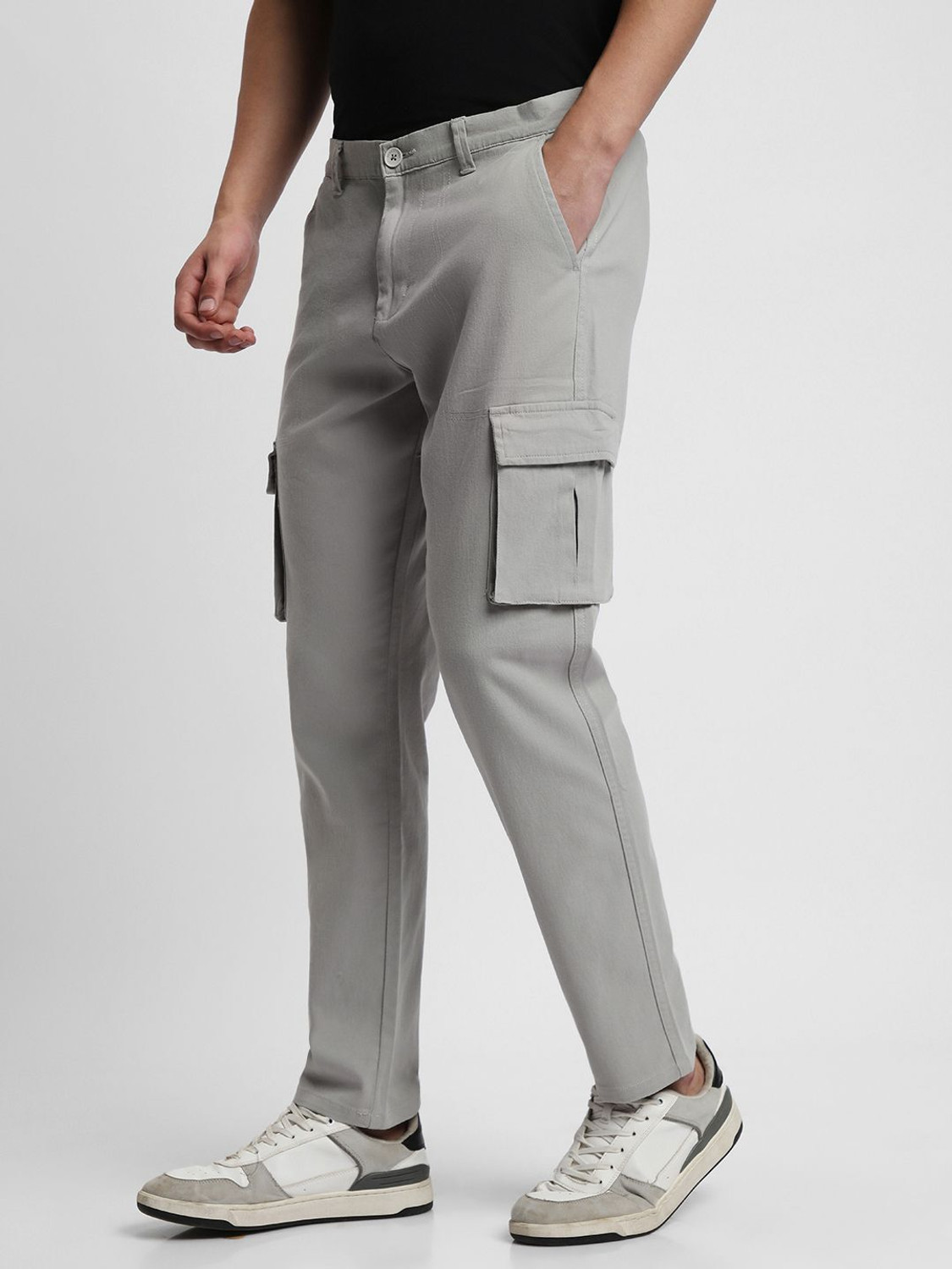 Image of Dennis Lingo Slim Fit Men Green Trousers