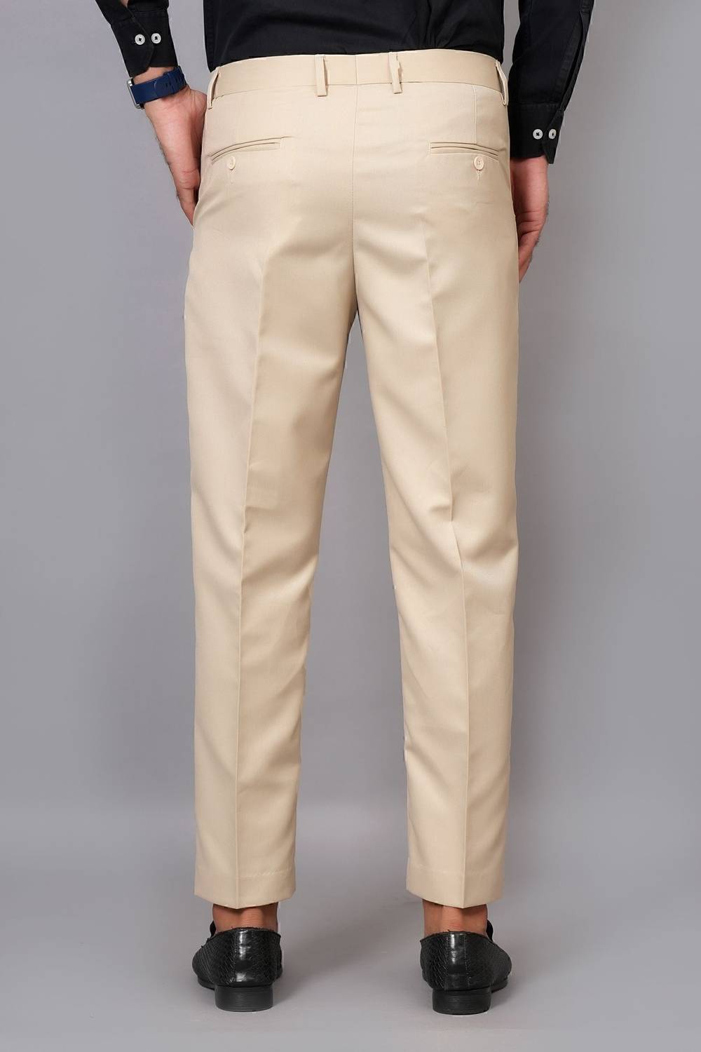 WEAROBICS Beige Regular Fit Trousers - Image 2