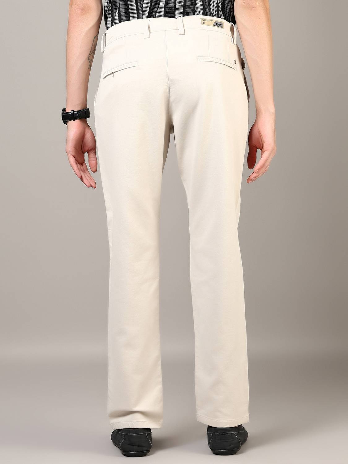V-MART Regular Fit Men Beige Trousers - Image 3