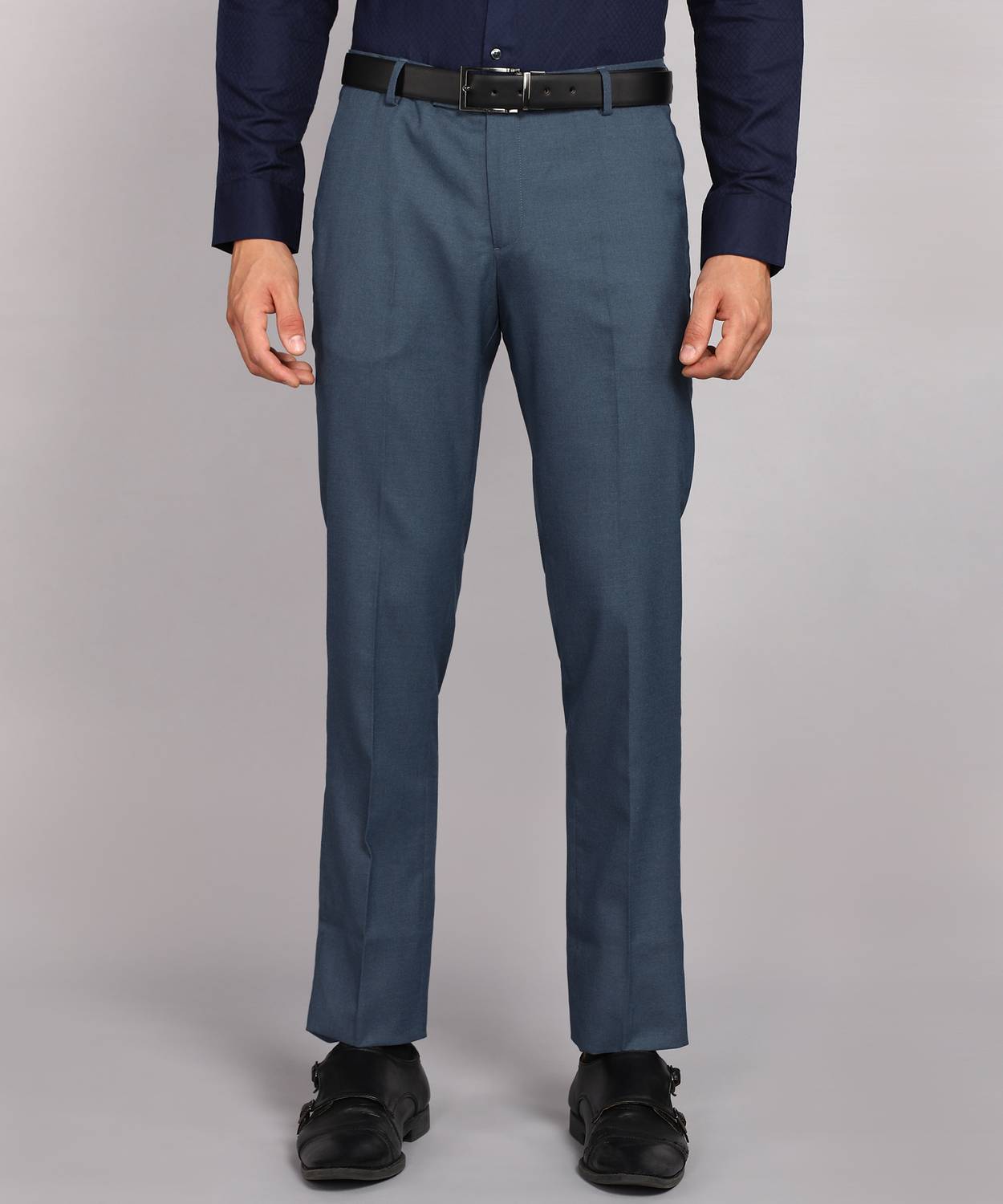 ARROW Regular Fit Men Blue Trousers