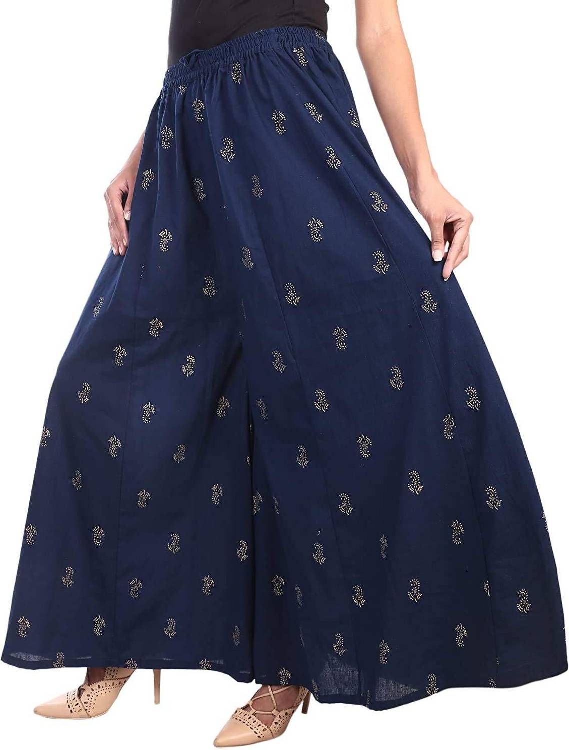 ABRAV Regular Fit Women Blue Trousers
