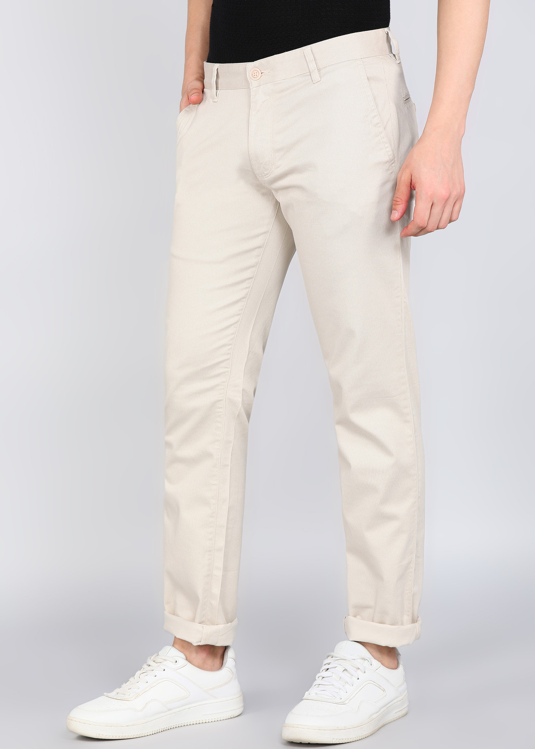 Image of PARX Tapered Men Brown Trousers