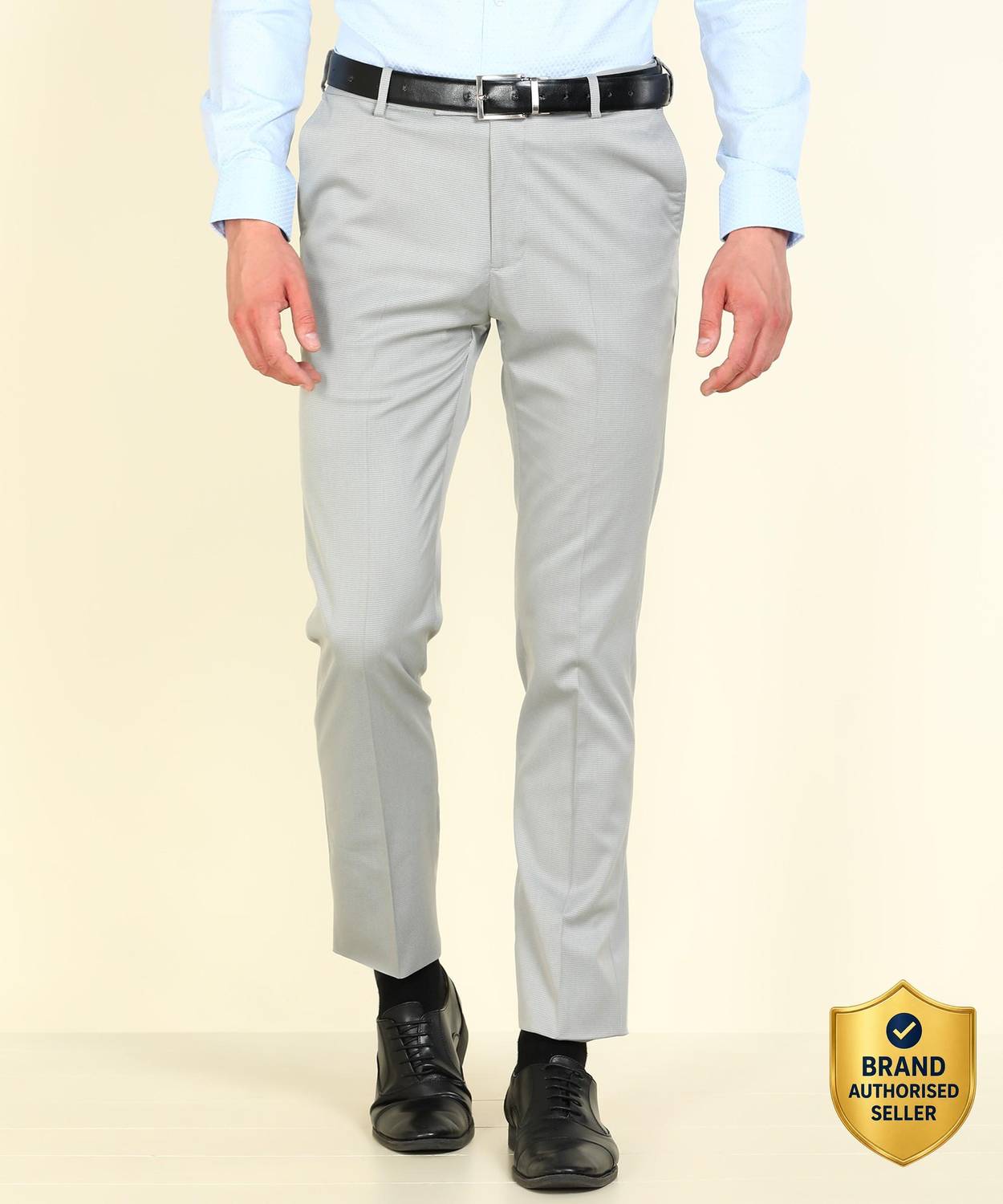 ARROW Tapered Men Grey Trousers