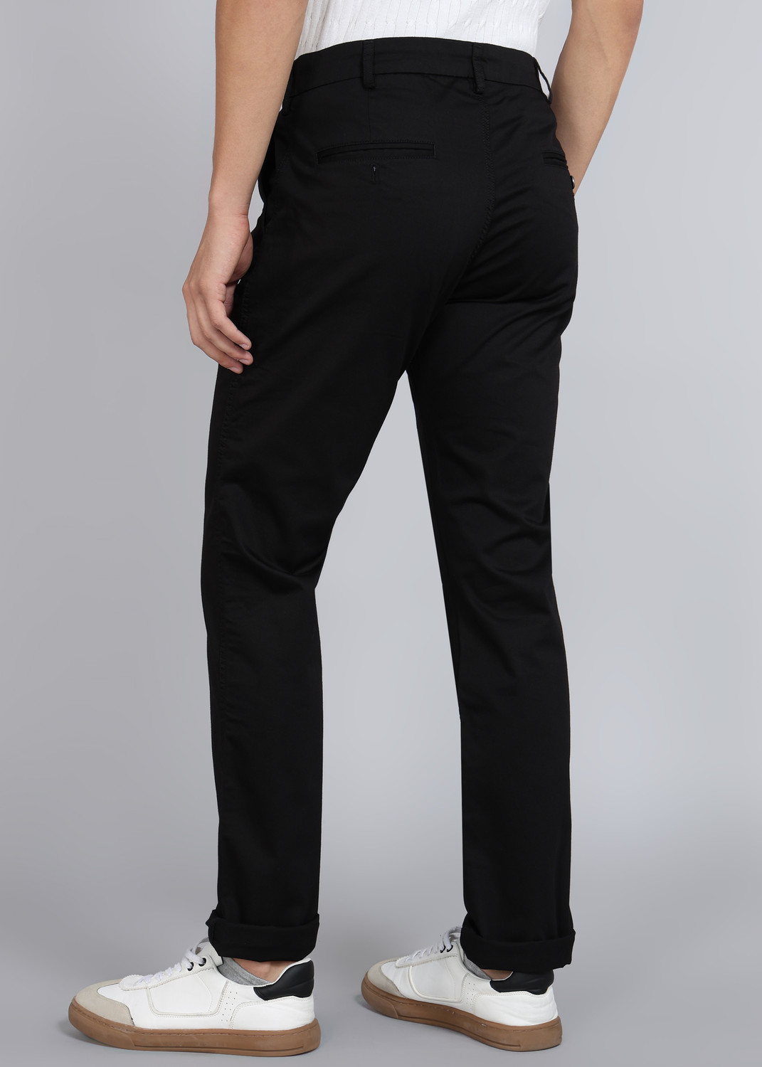 Image of KILLER Slim Fit Men Black Trousers
