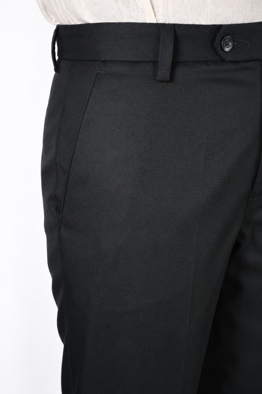 Image of The DS Regular Fit Men Black Trousers