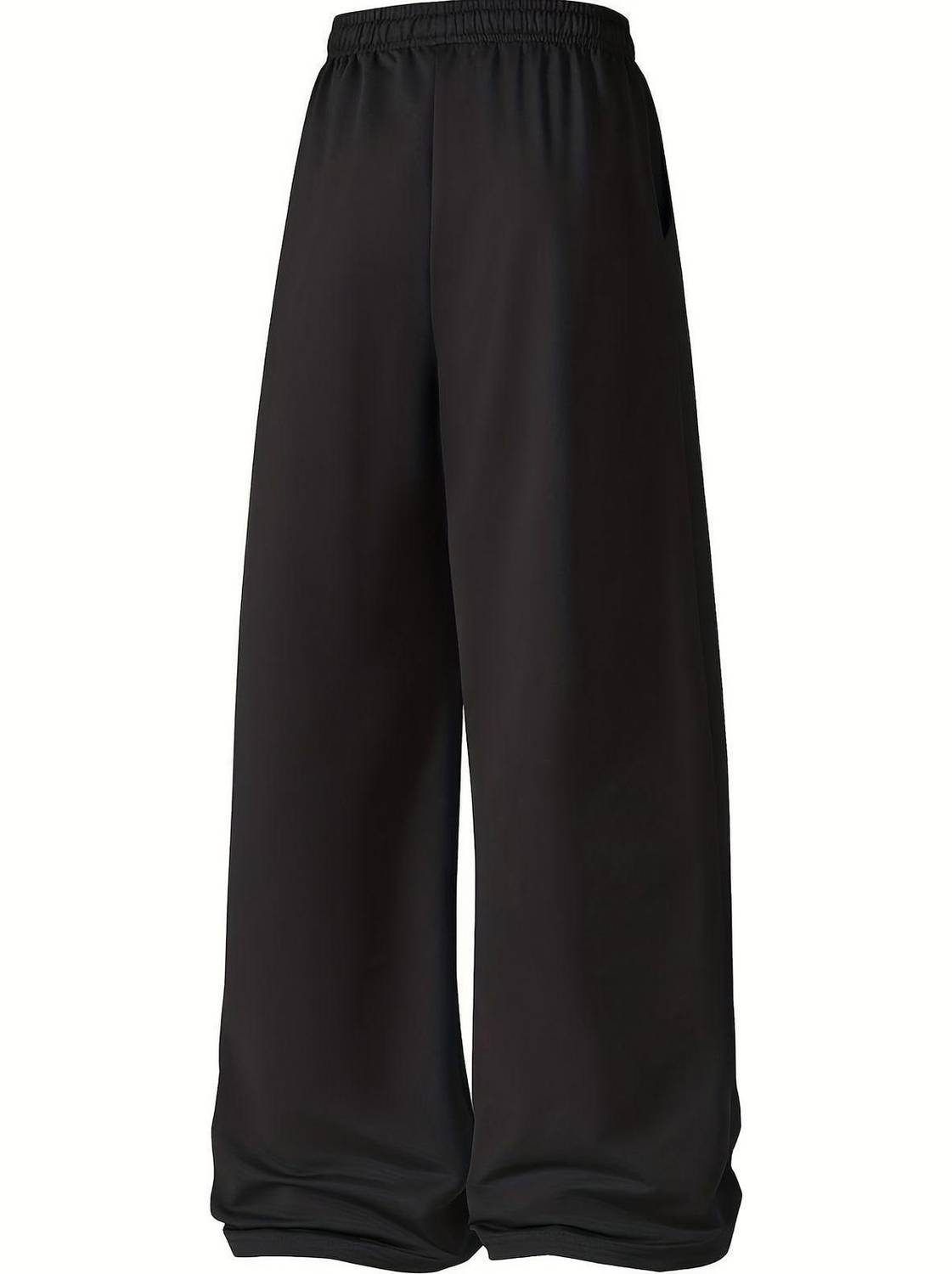 Dockstreet Loose Fit Men Black Trousers - Image 1