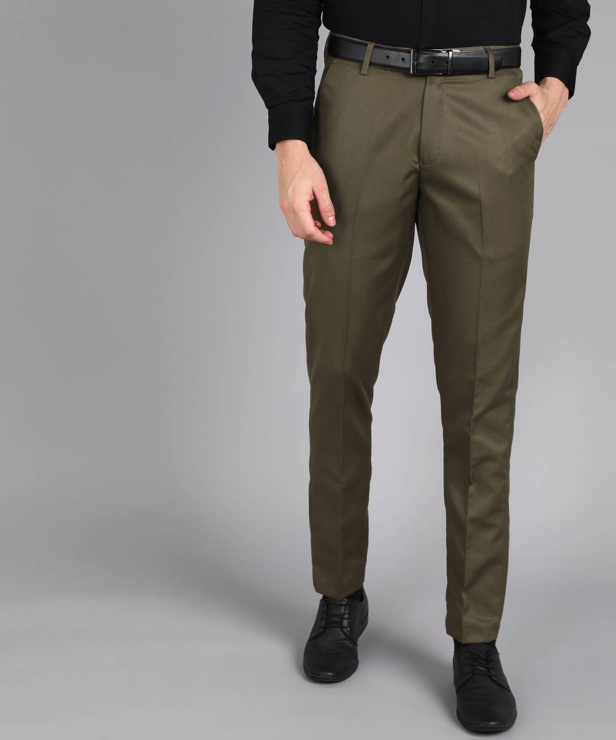 METRONAUT Slim Fit Men Green Trousers