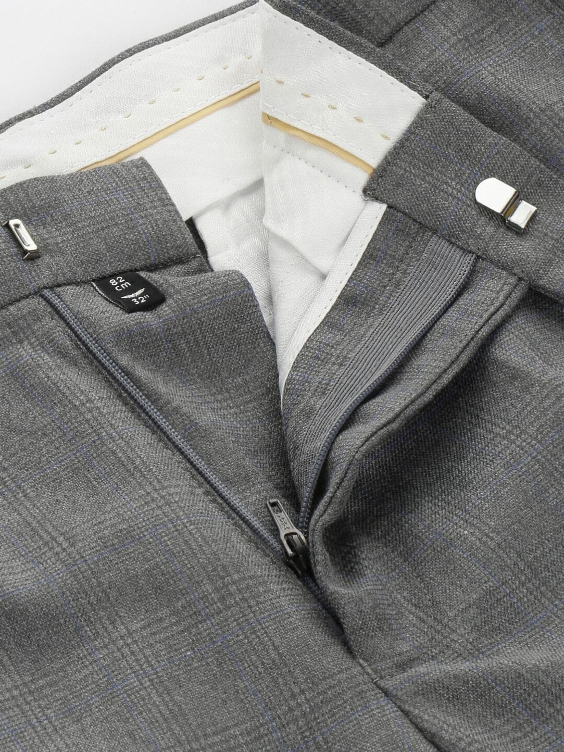 Image of PARK AVENUE Regular Fit Men Grey Trousers