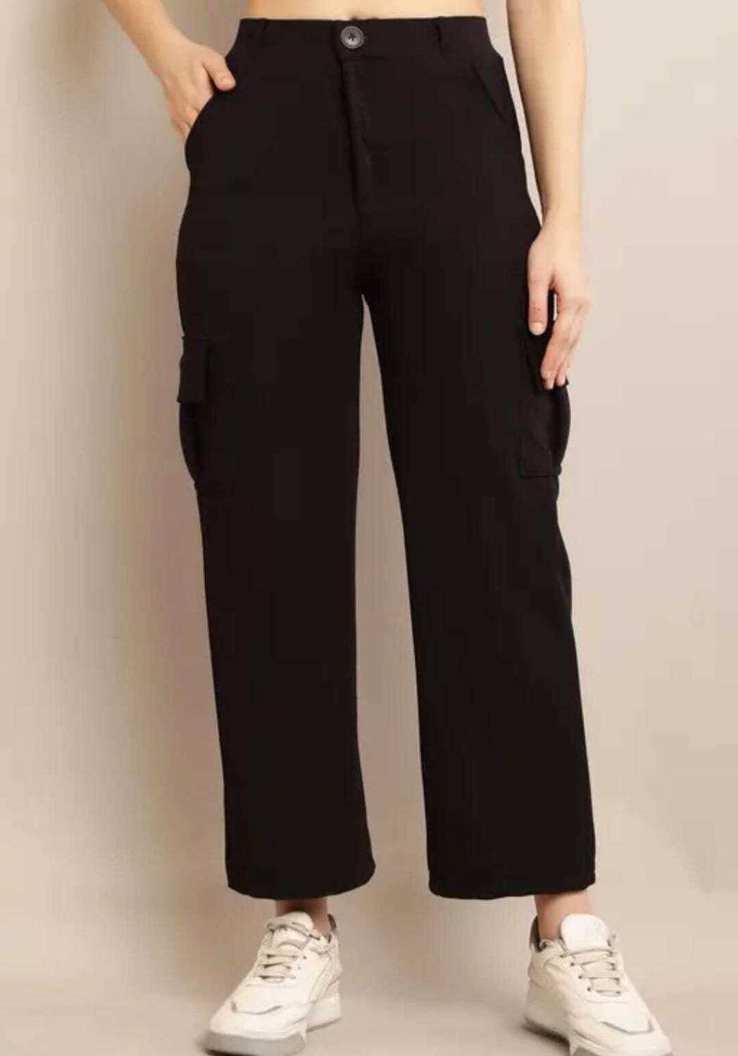 STYLE BEURUA Comfort Fit Women Black Trousers