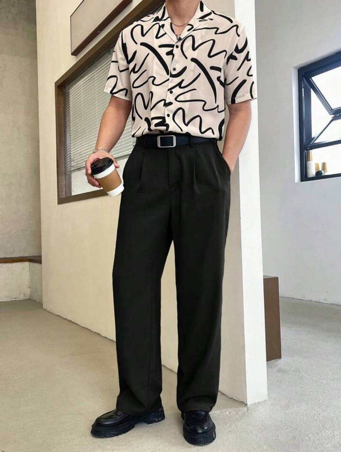 NEXT ONE Straight Fit Black Trousers - Image 4