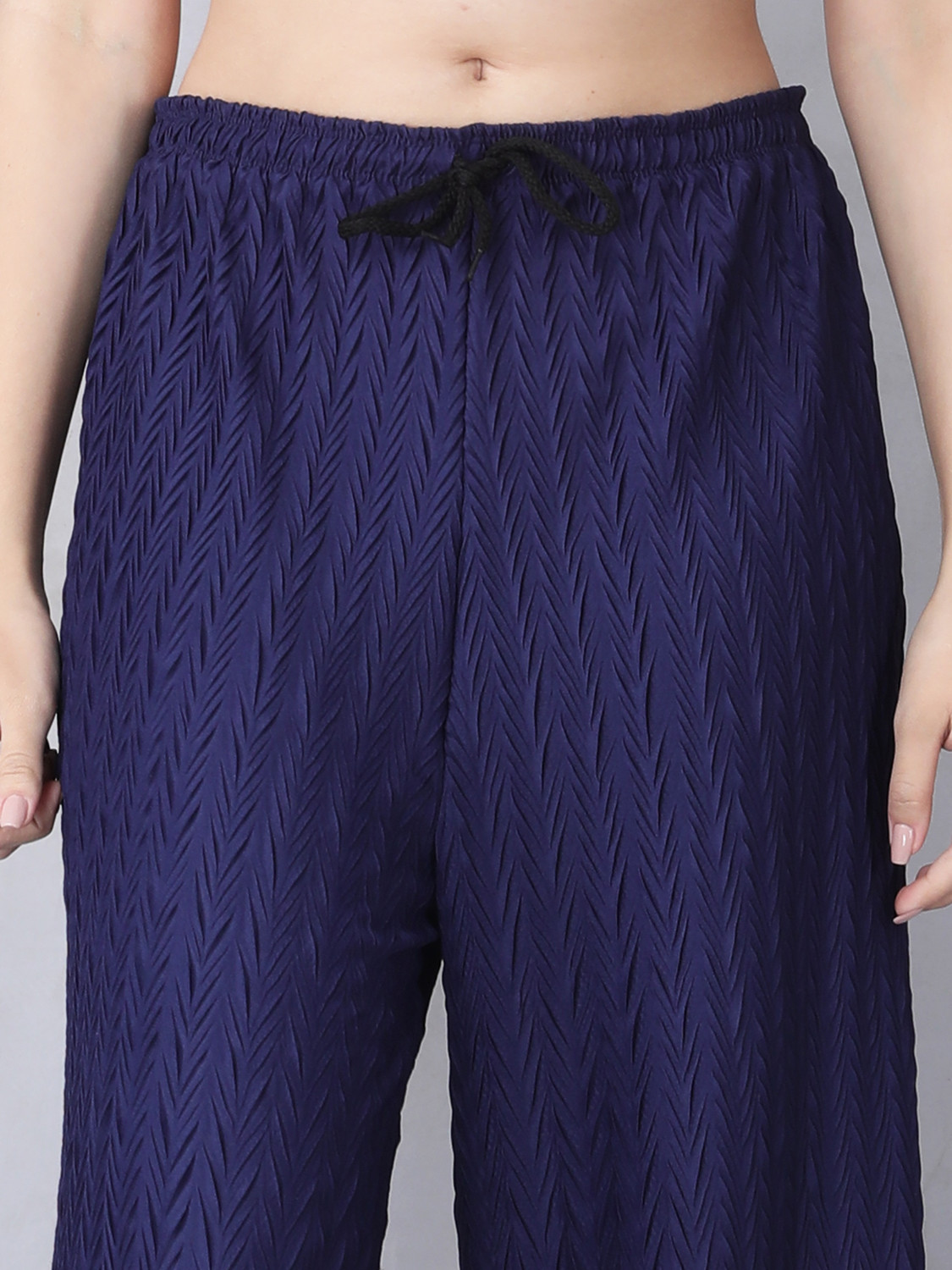 Image of IRHA Relaxed Women Blue, Purple Trousers