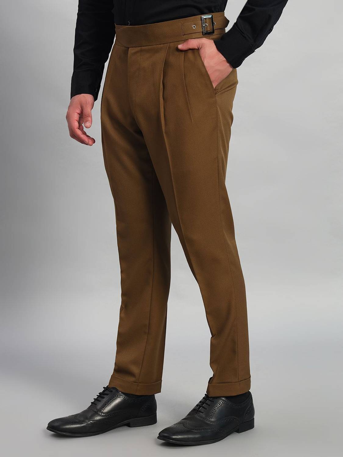 VIVA TRENDZ Men Brown Trousers - Image 3