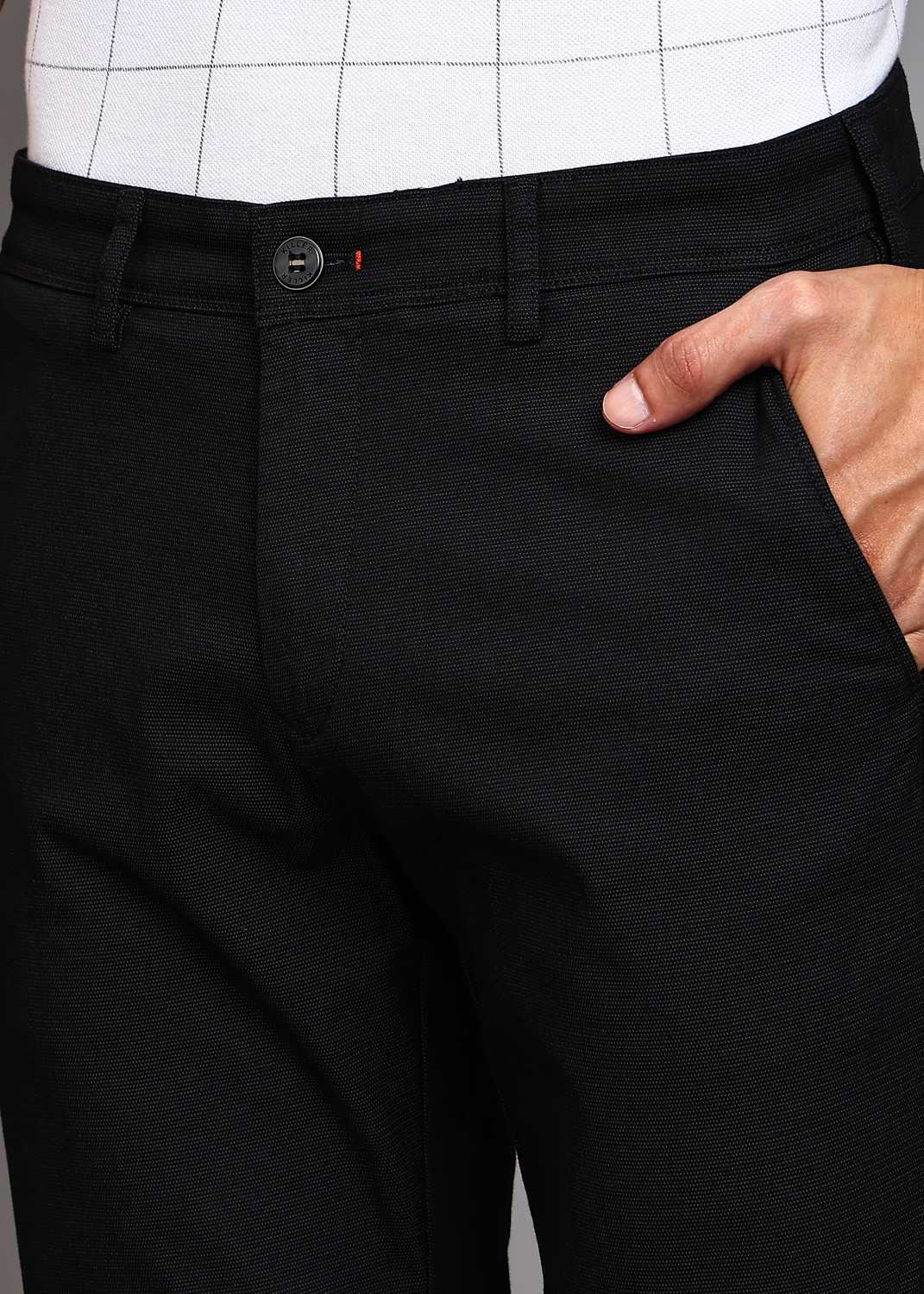 Image of KILLER Slim Fit Men Black Trousers