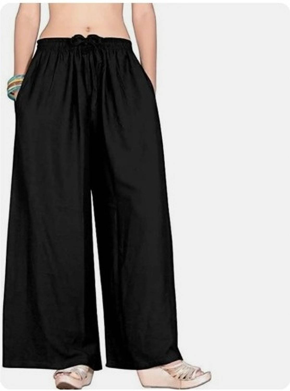 Atriyo Flared Women Black Trousers