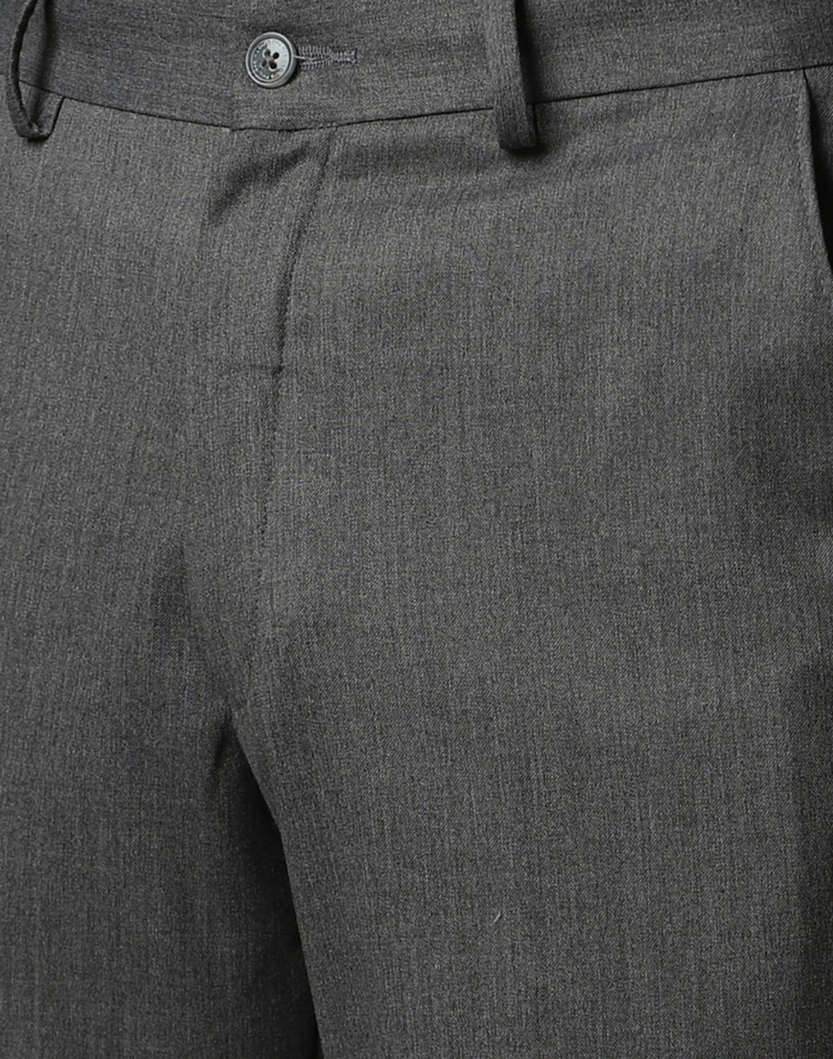 Image of LOUIS PHILIPPE Slim Fit Men Grey Trousers