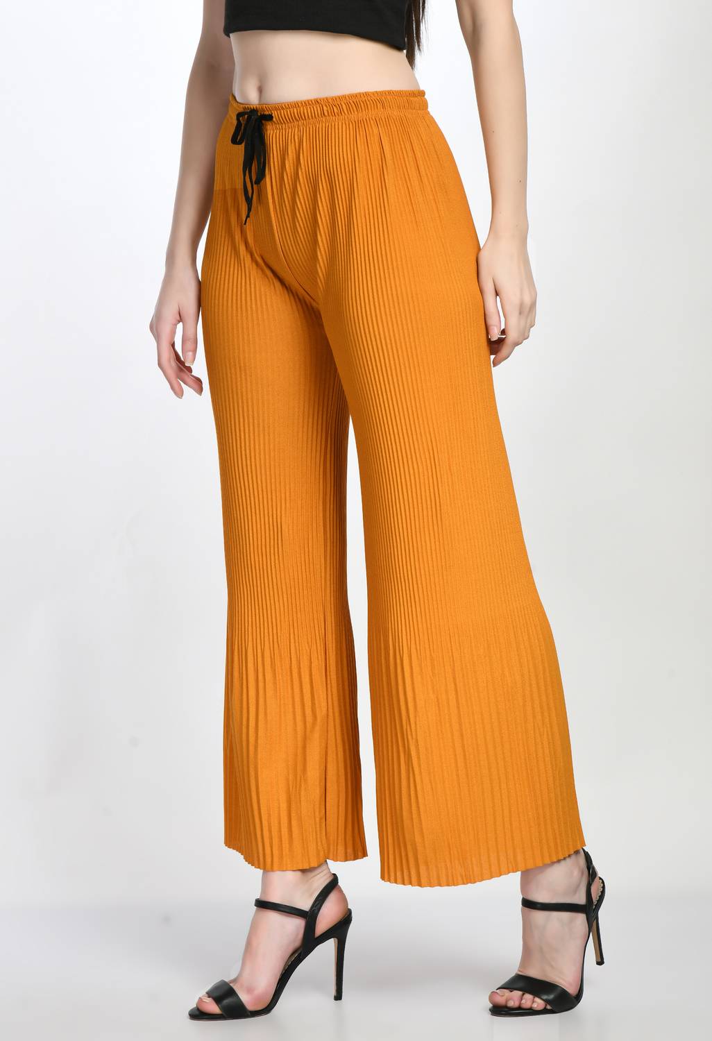 Absorbing Regular Fit Women Yellow Trousers
