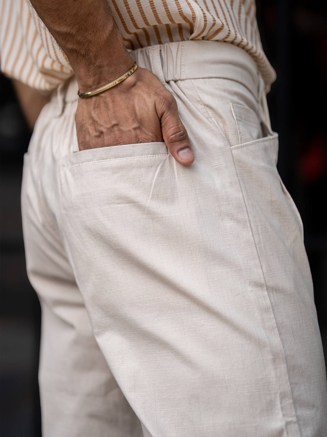 Image of MANIAC Regular Fit Men Brown Trousers