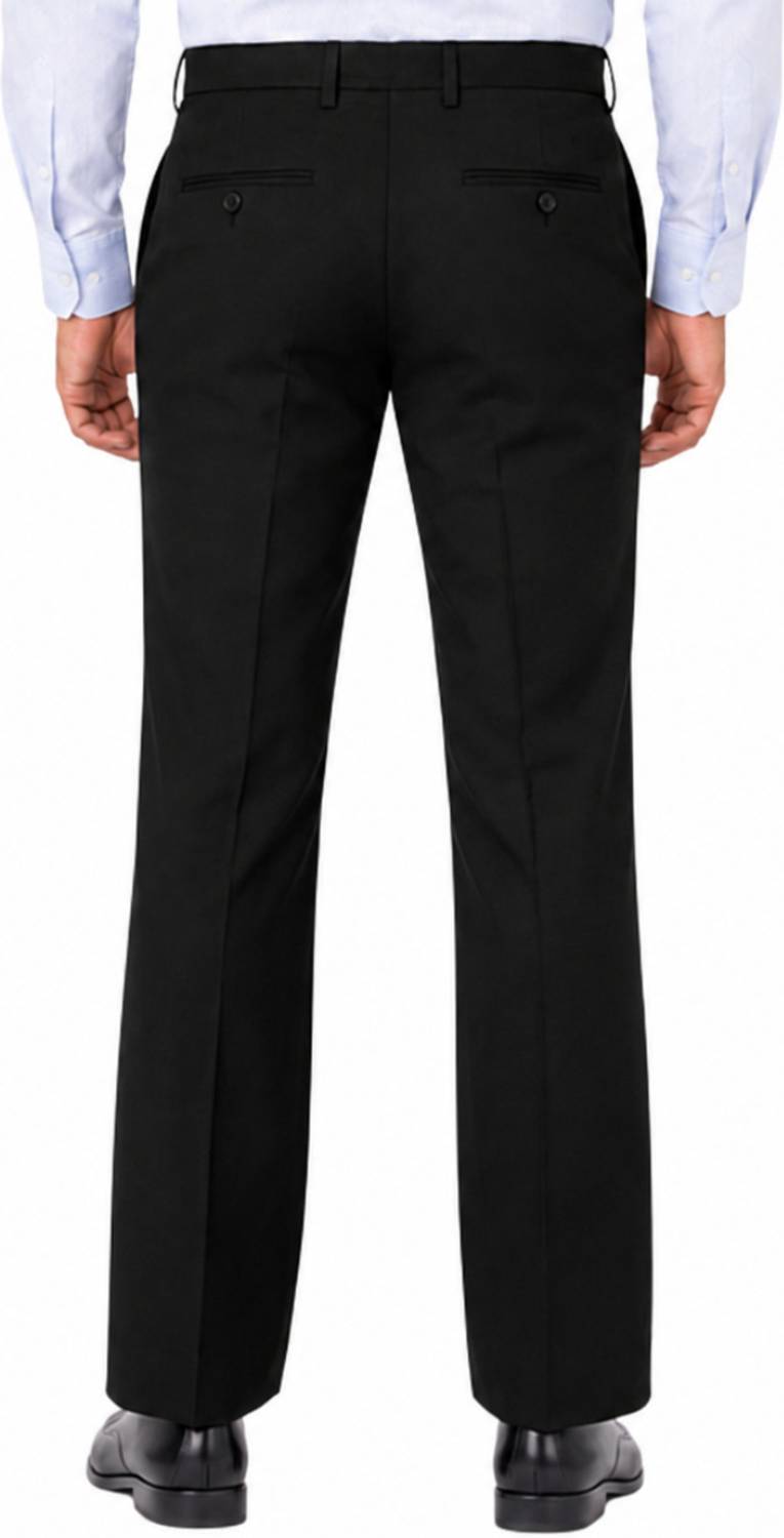 URBAN Men Black Regular Fit Trousers - Image 4