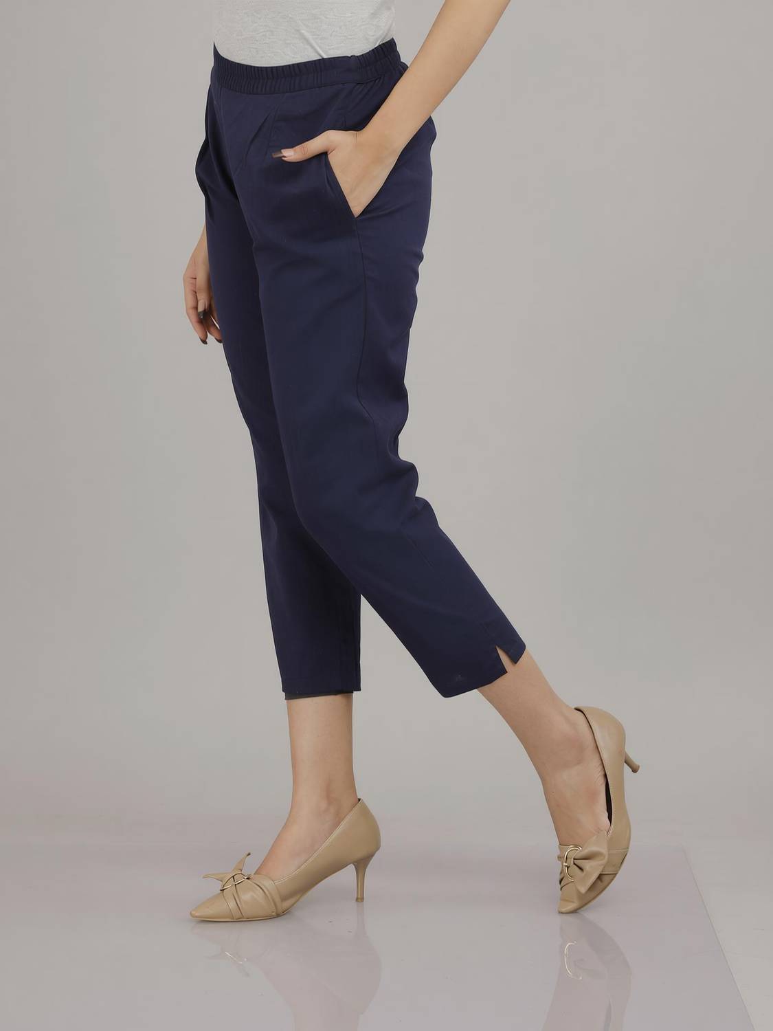 amaya creative center Regular Fit Women Blue Trousers