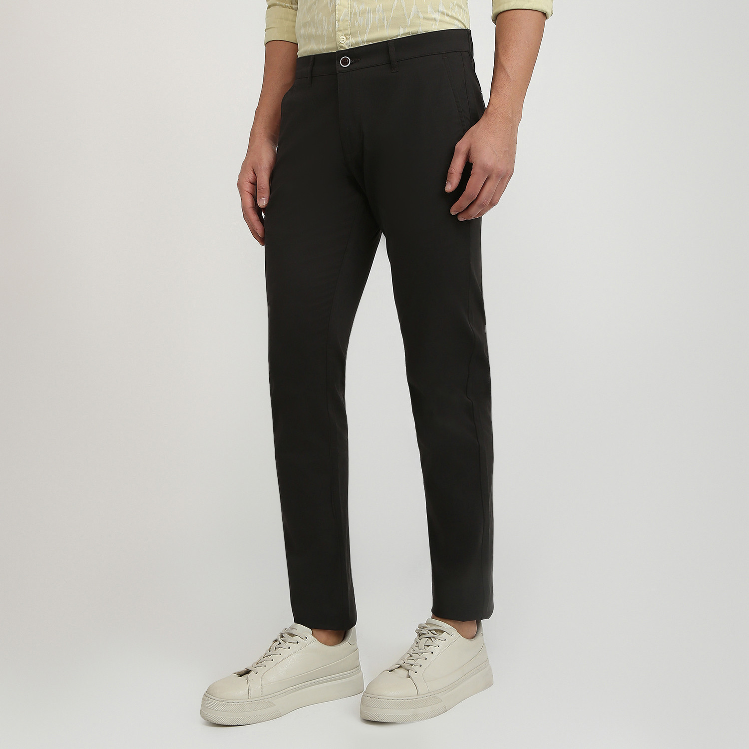 Image of PARX Tapered Men Black Trousers