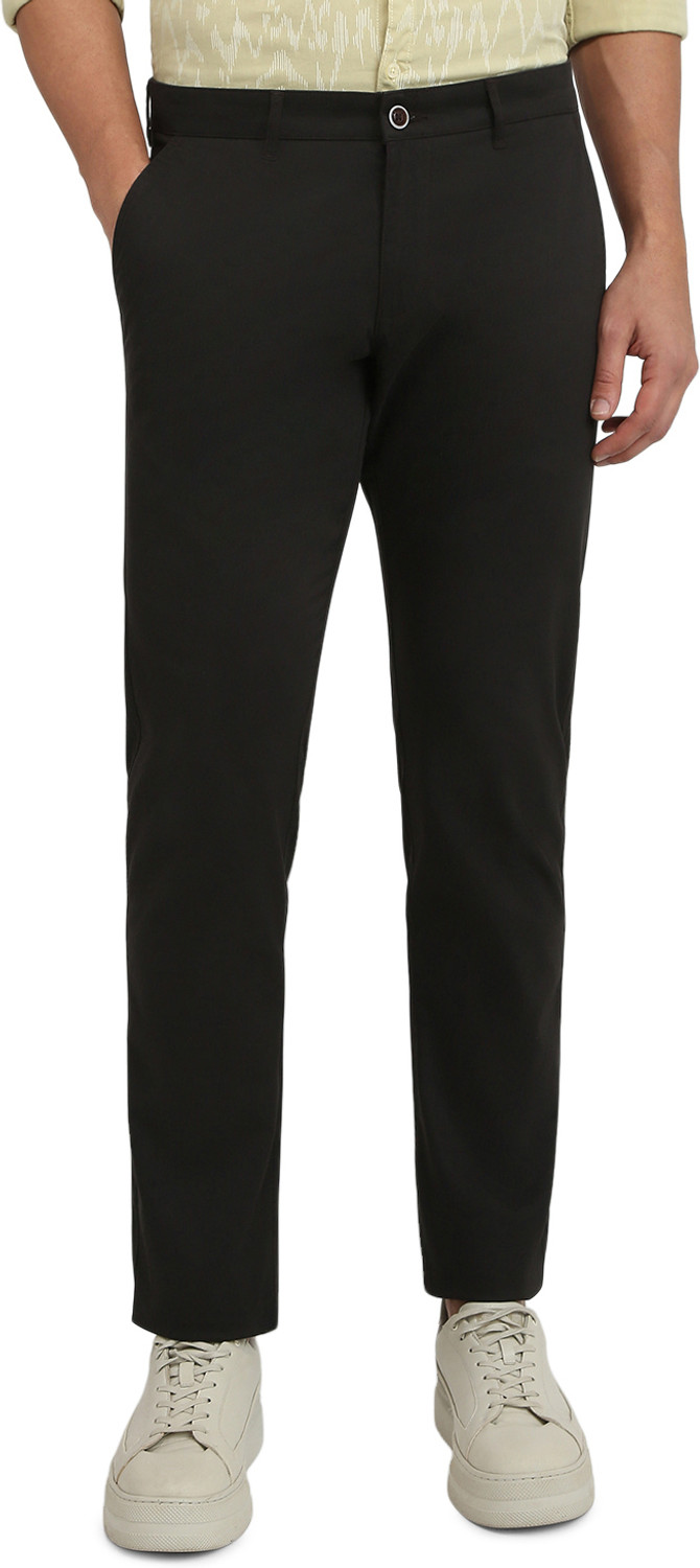 Image of PARX Tapered Men Black Trousers