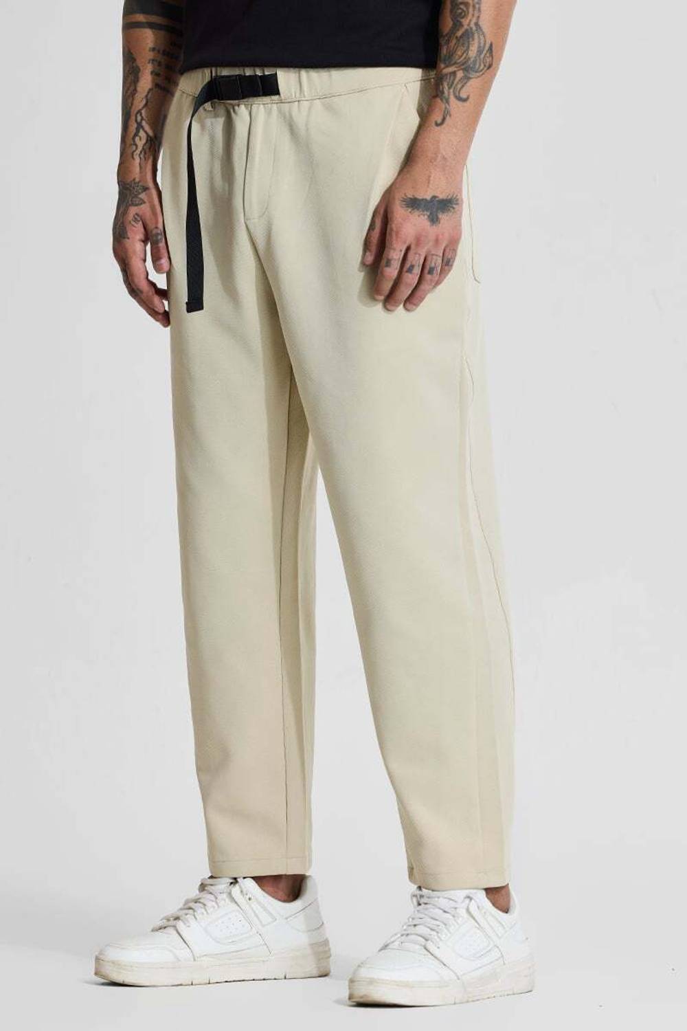 Snitch Relaxed Beige Trousers - Image 2