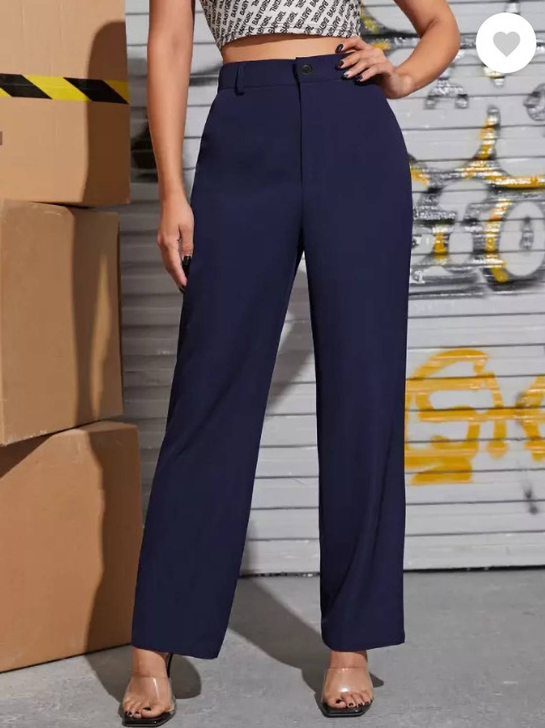 Belfry Regular Fit Women Dark Blue Trousers