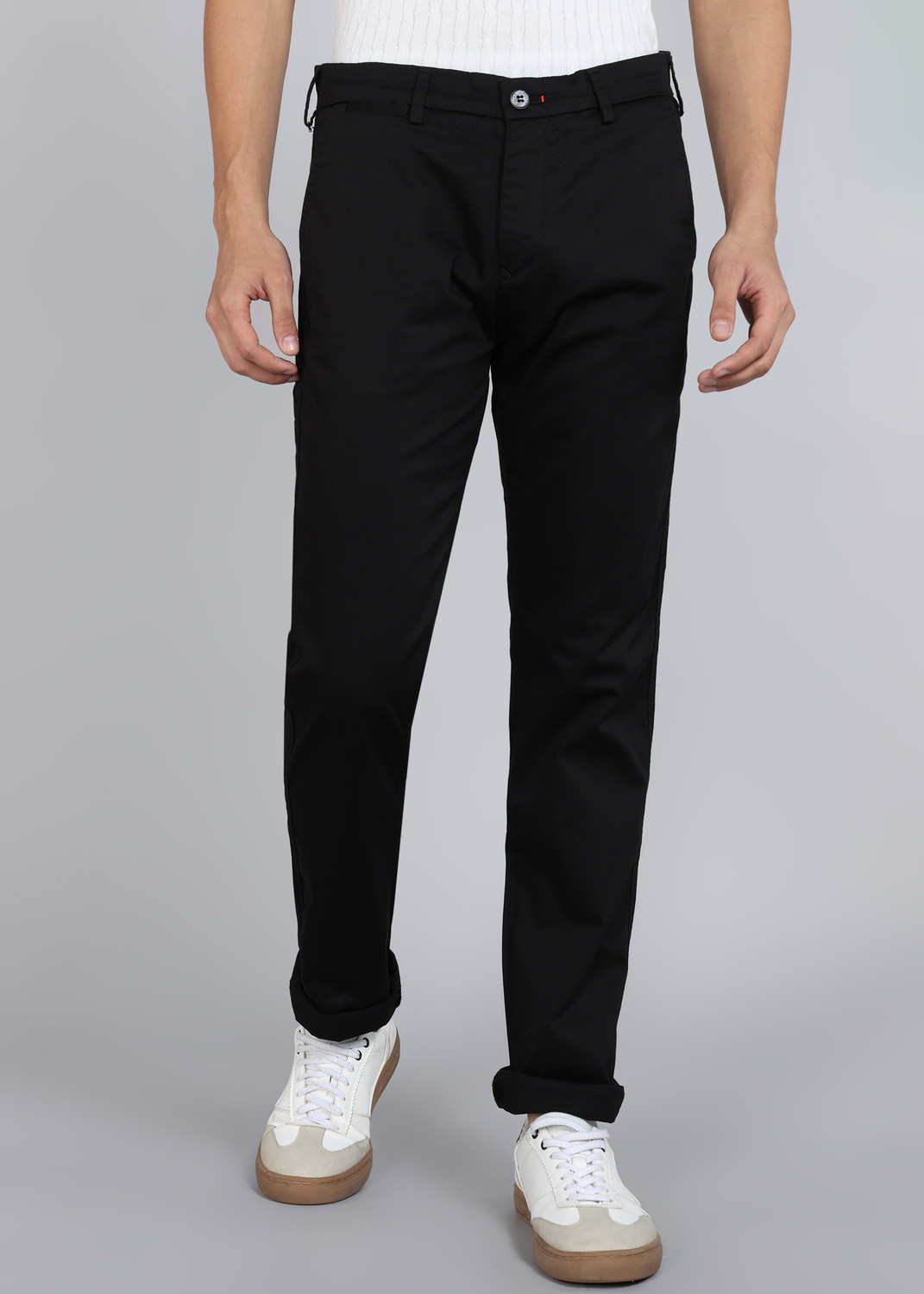 Image of KILLER Slim Fit Men Black Trousers