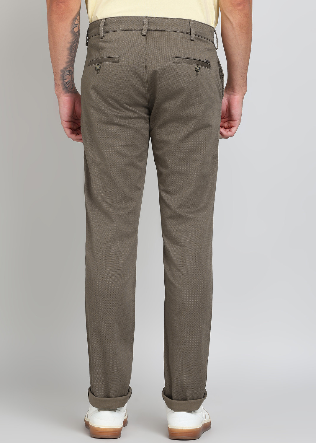Image of KILLER Slim Fit Men Brown Trousers