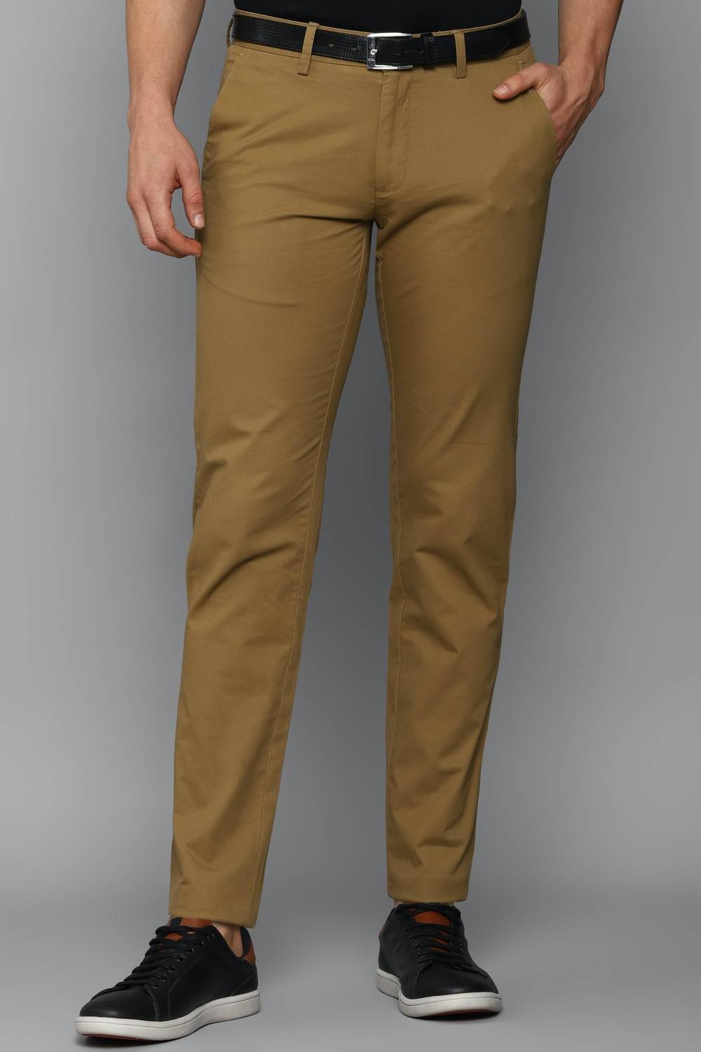 Allen Solly Slim Fit Men Khaki Trousers