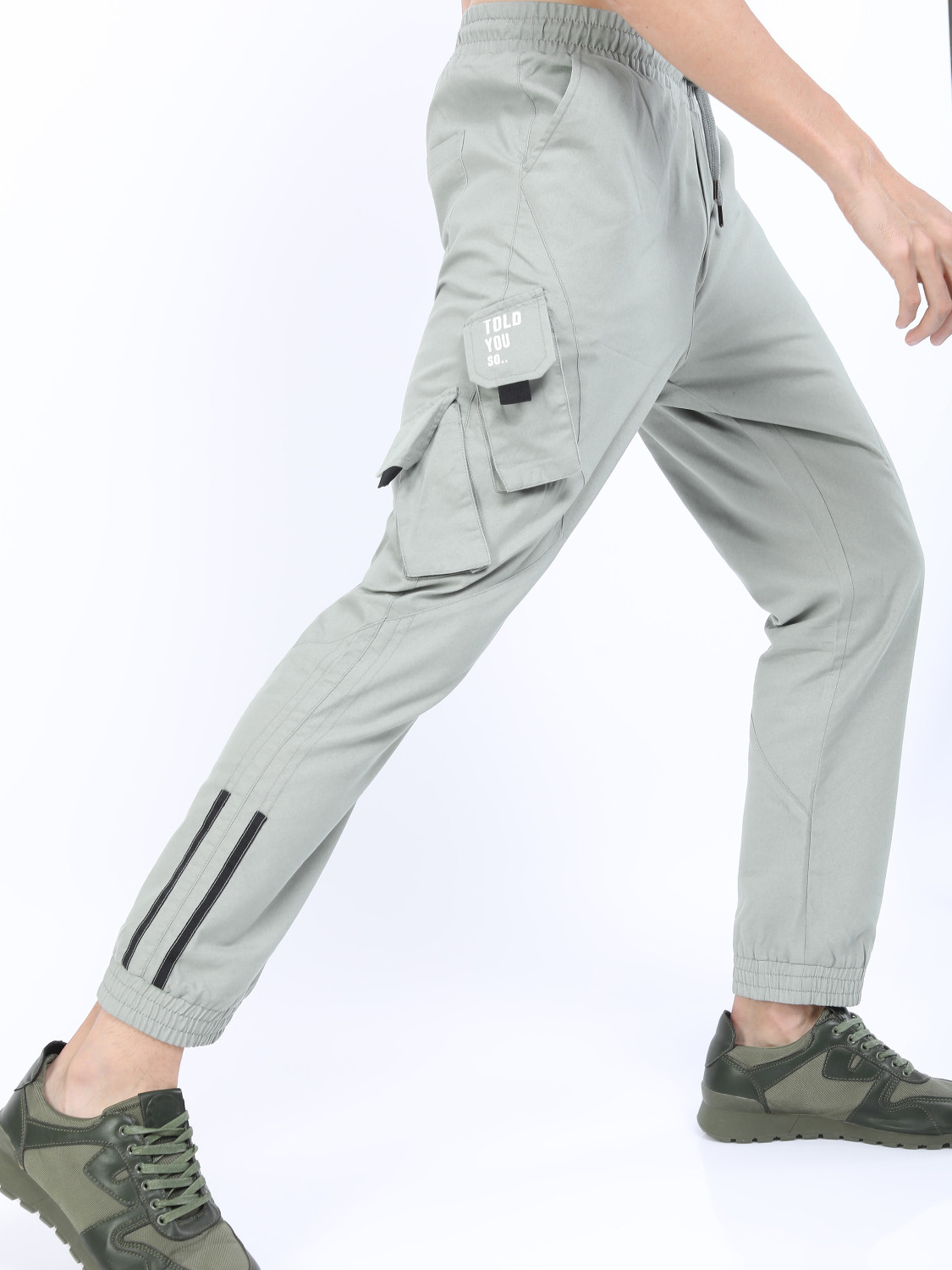 Image of KETCH Regular Fit Men Grey Trousers