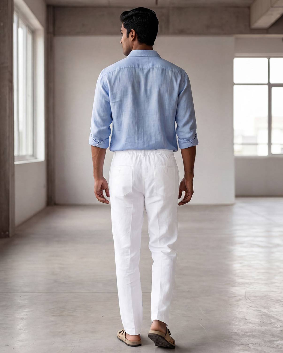 Warrior World Tapered Men White Trousers - Image 2