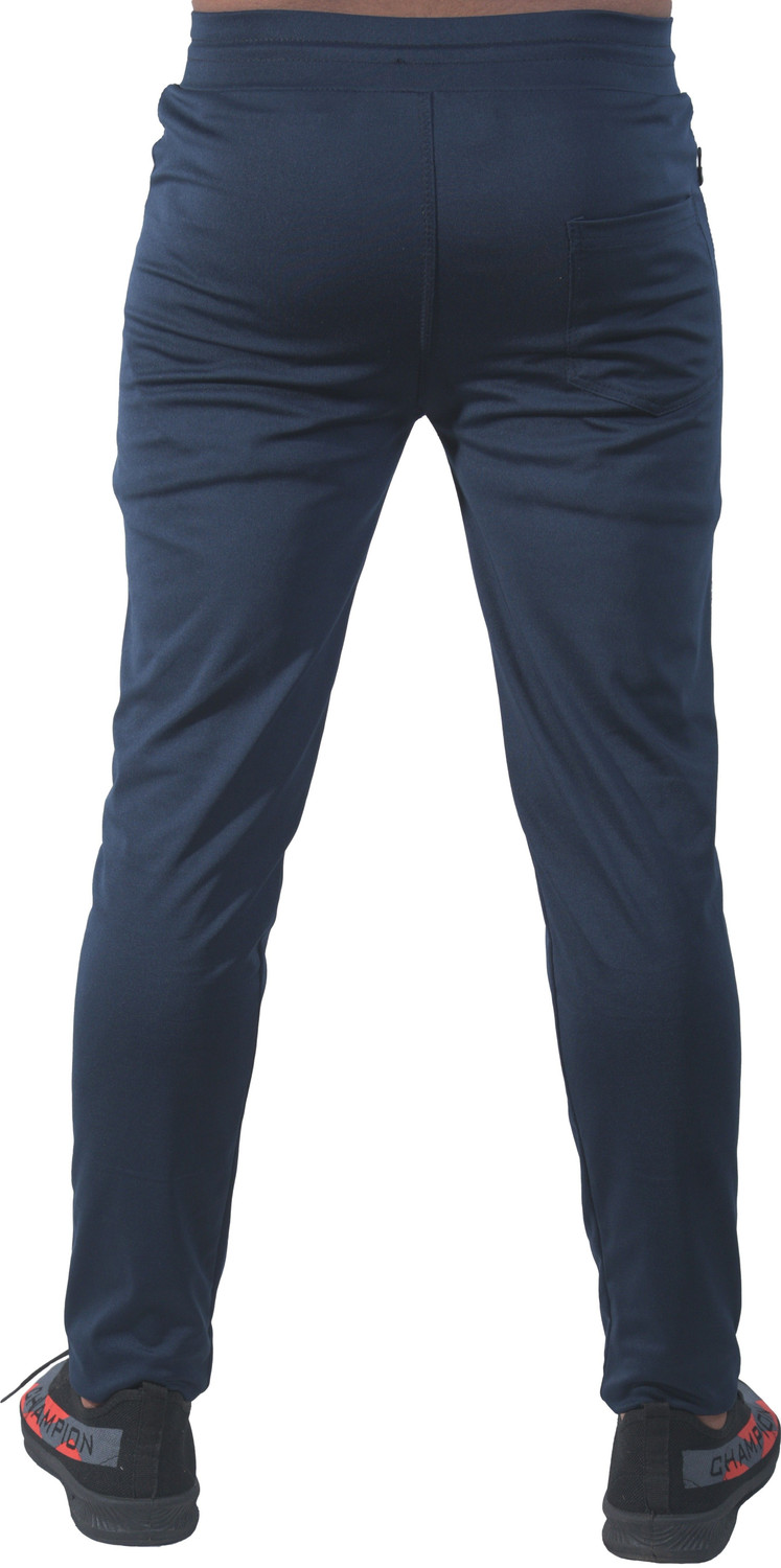 Image of ynam Regular Fit Men Blue, Grey Trousers