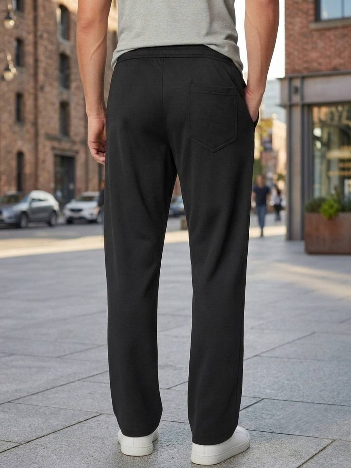 INDICLUB Regular Fit Men Black Trousers - Image 2