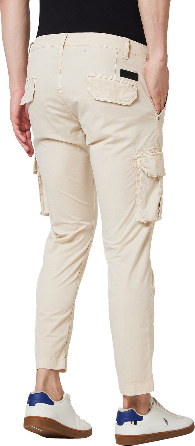 Image of Spykar Men Beige Trousers