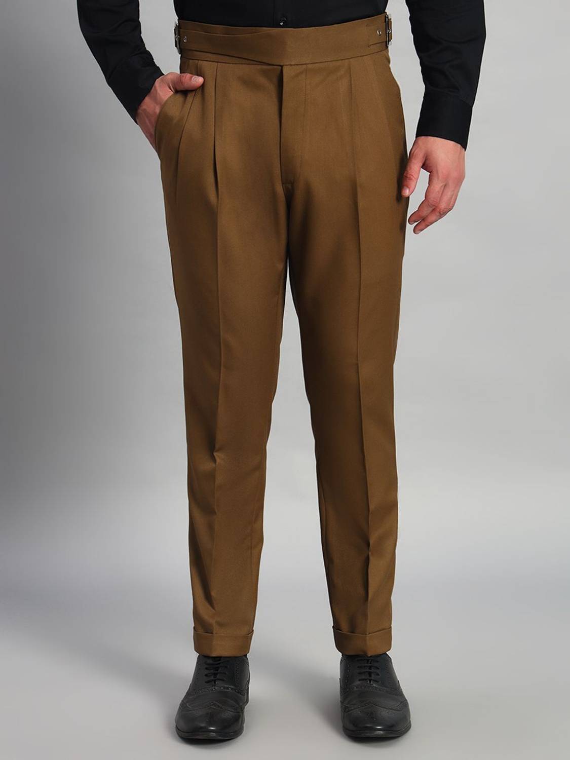 VIVA TRENDZ Men Brown Trousers - Image 1