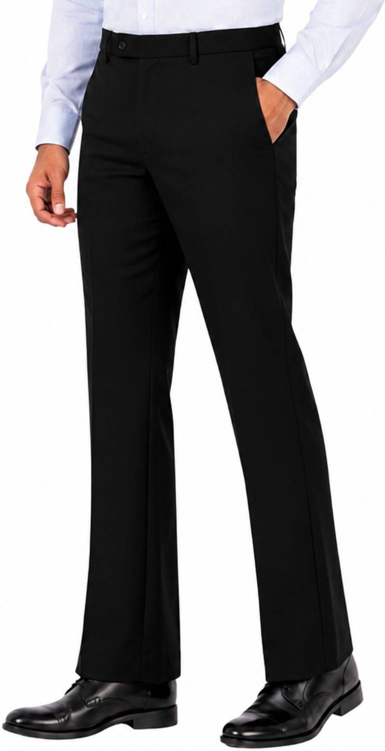 URBAN Men Black Regular Fit Trousers - Image 2